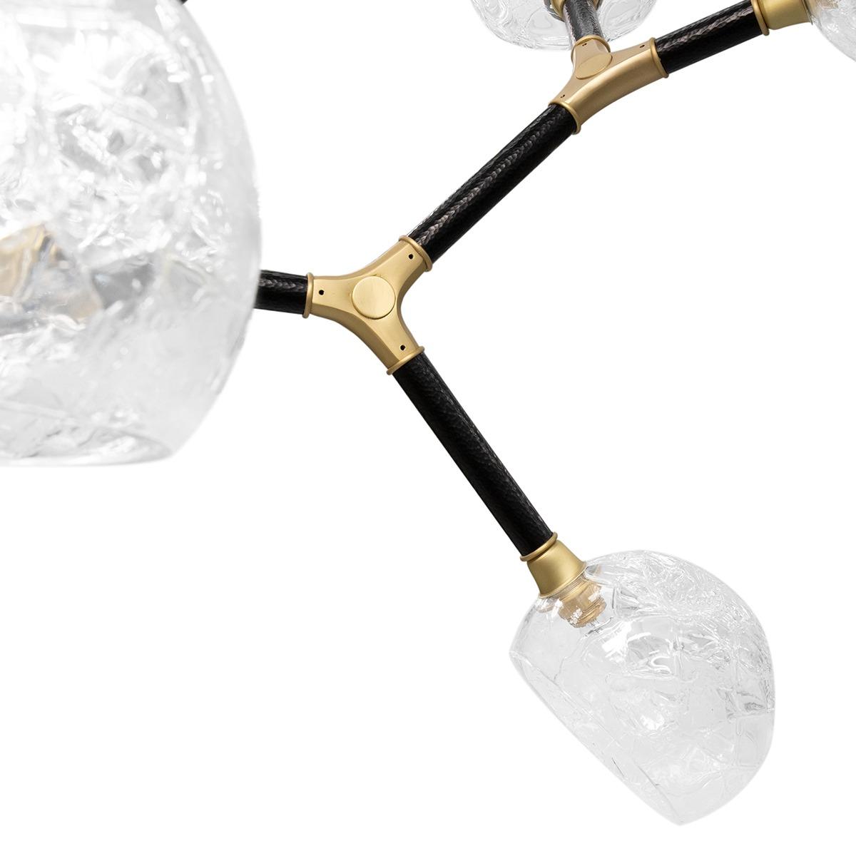 Lampa wisząca nieregularna wieloabażurowa duża