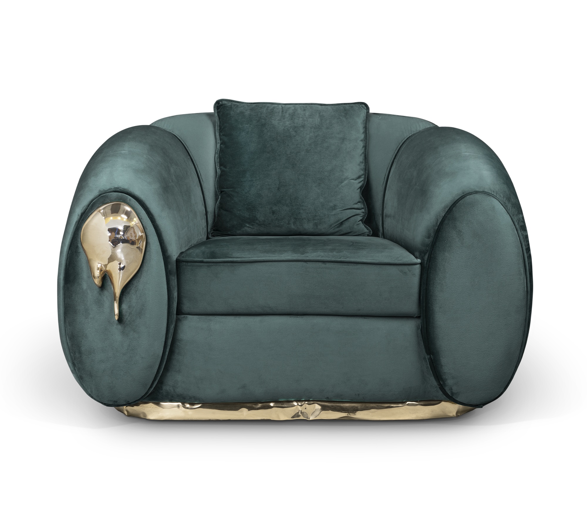 Zielony fotel Solara Luxe
