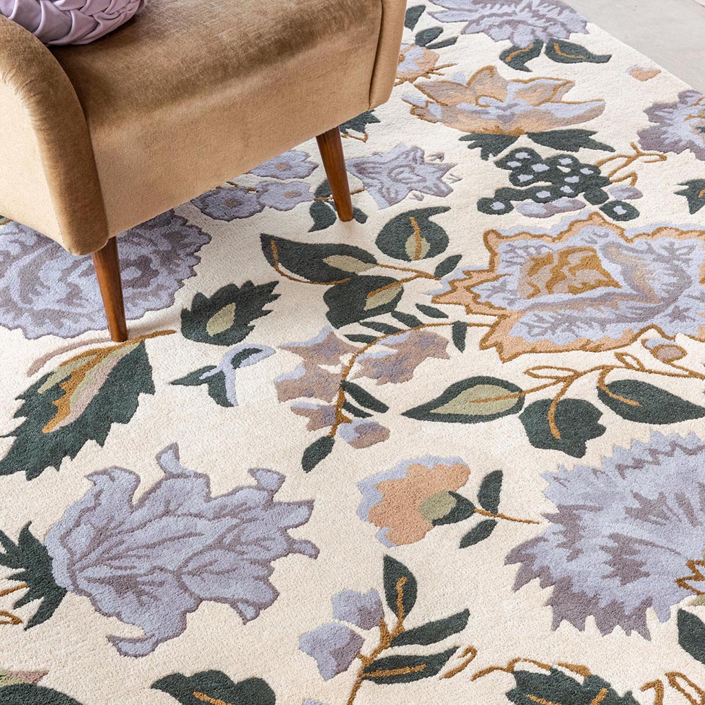 Dywan Wendling Floral Heather Pu | Rozmiar: 200 x 280 cm