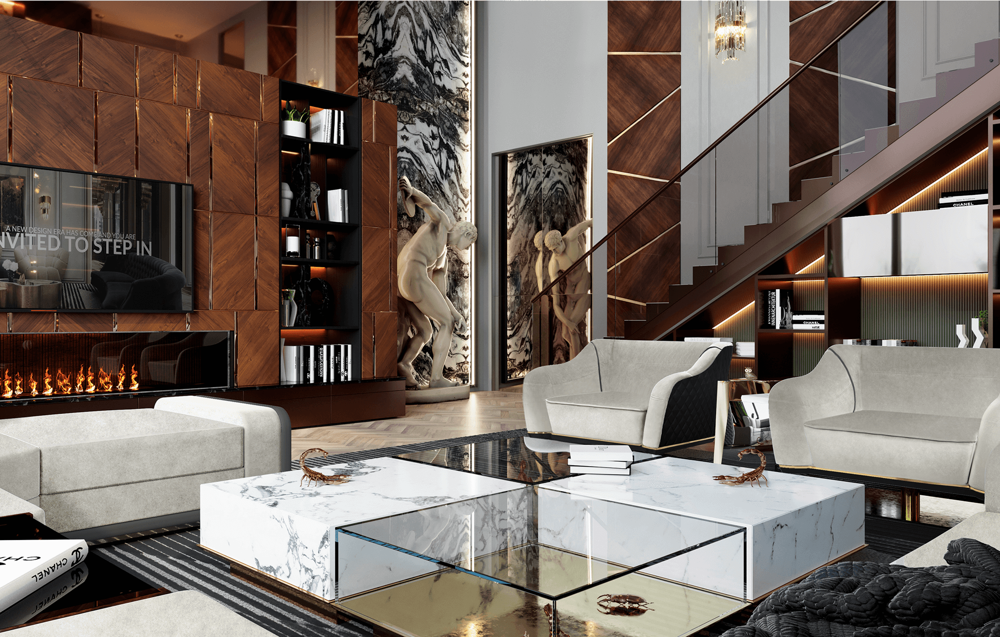 Zestaw stolików kawowych Evolution Center Dual