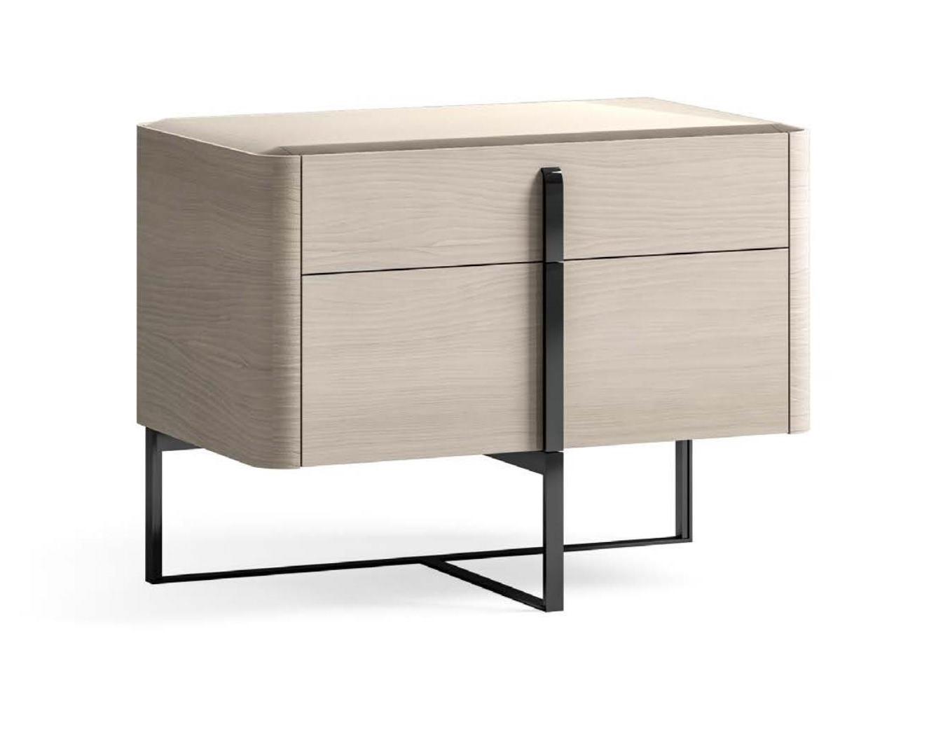 Szafka nocna z blatem szklanym 80