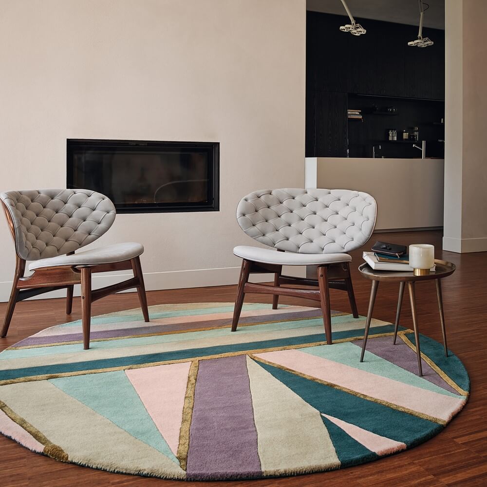 Dywan Okrągły Sahara Pink 56102 | Rozmiar: Ø 200 cm