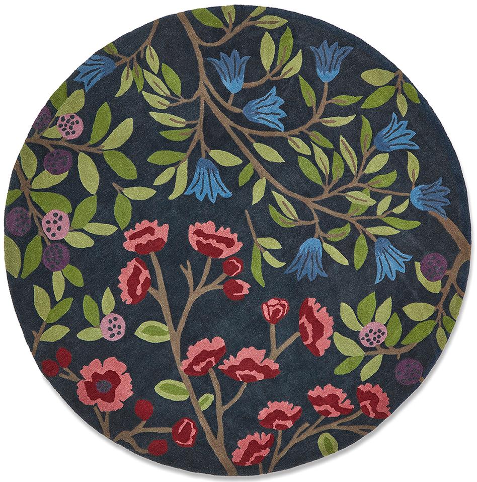 Okrągły Dywan Foraging Indigo 146618 | Rozmiar: Ø 200 cm