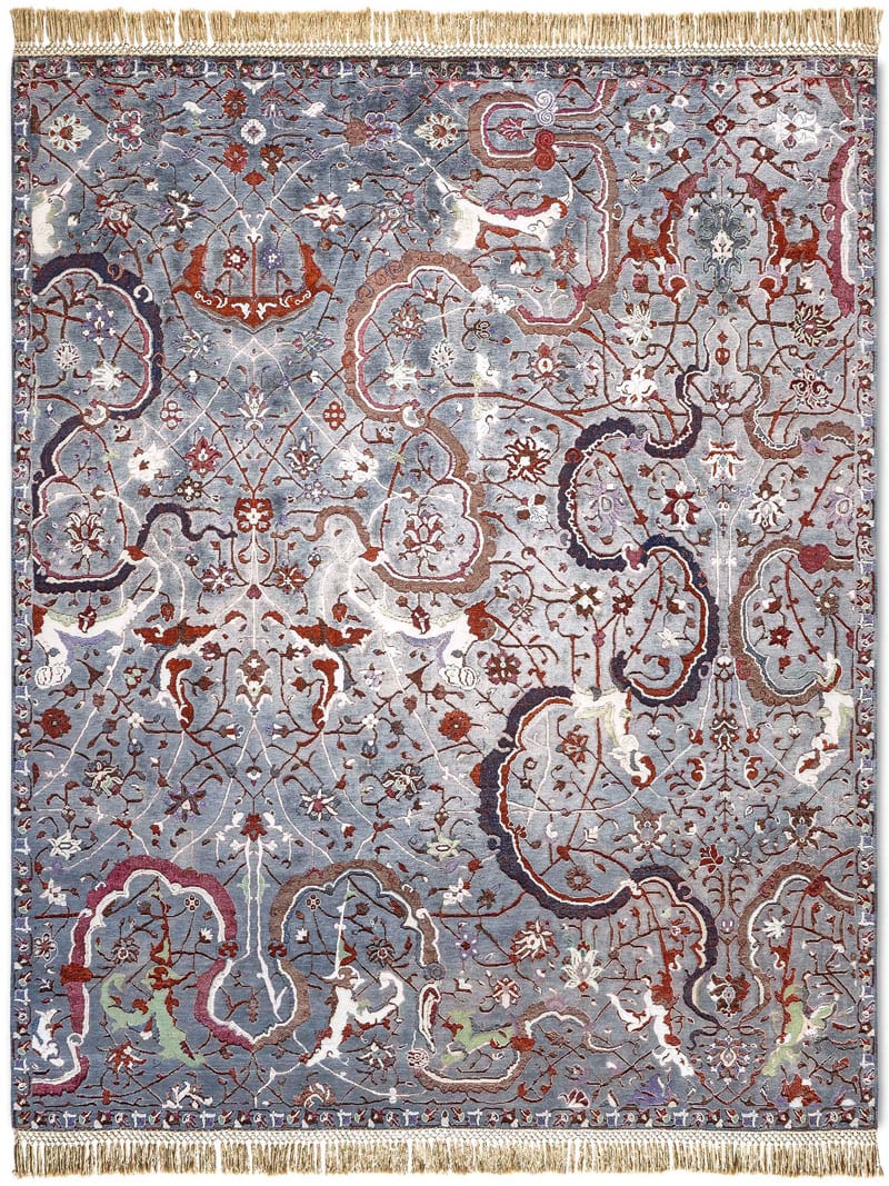 Dywan Tabriz Reverse Original on Charcoal