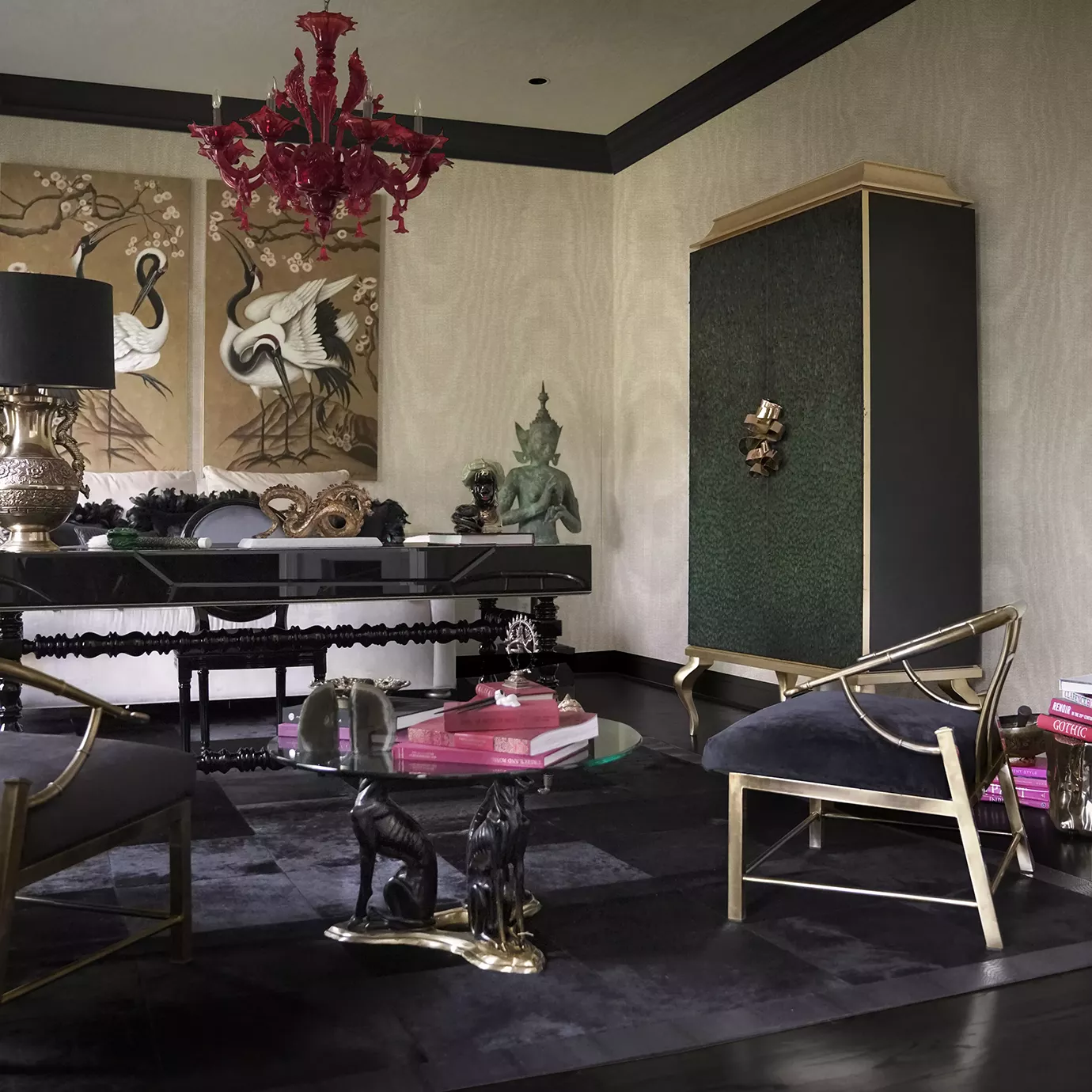 Szafka Mirage z piór pawia