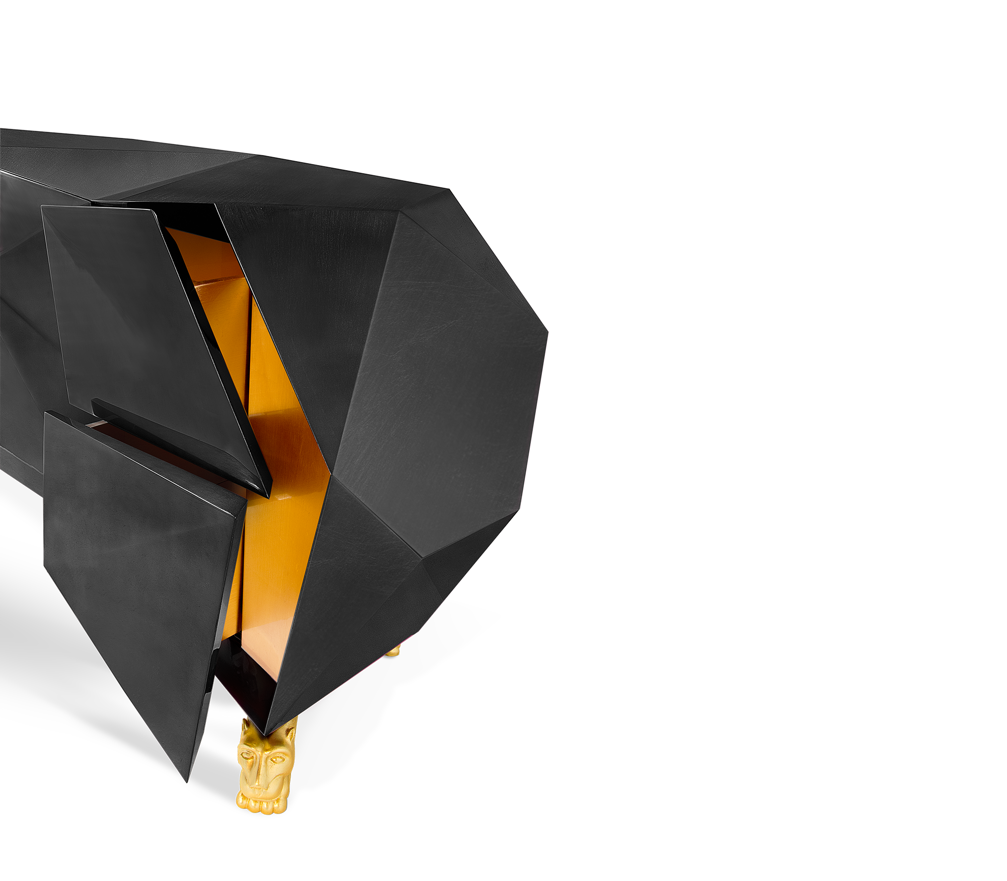 Czarny kredens Prism