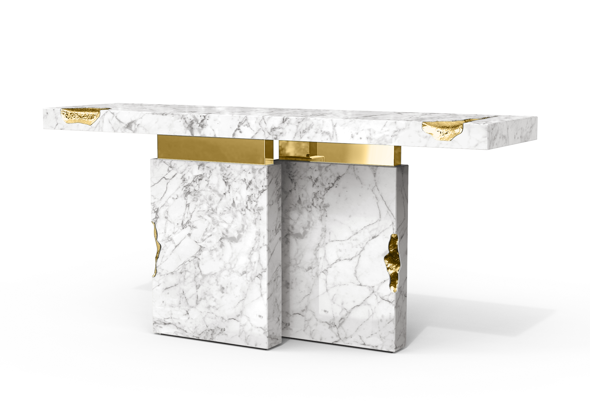 Konsola Dominion z marmuru Carrara