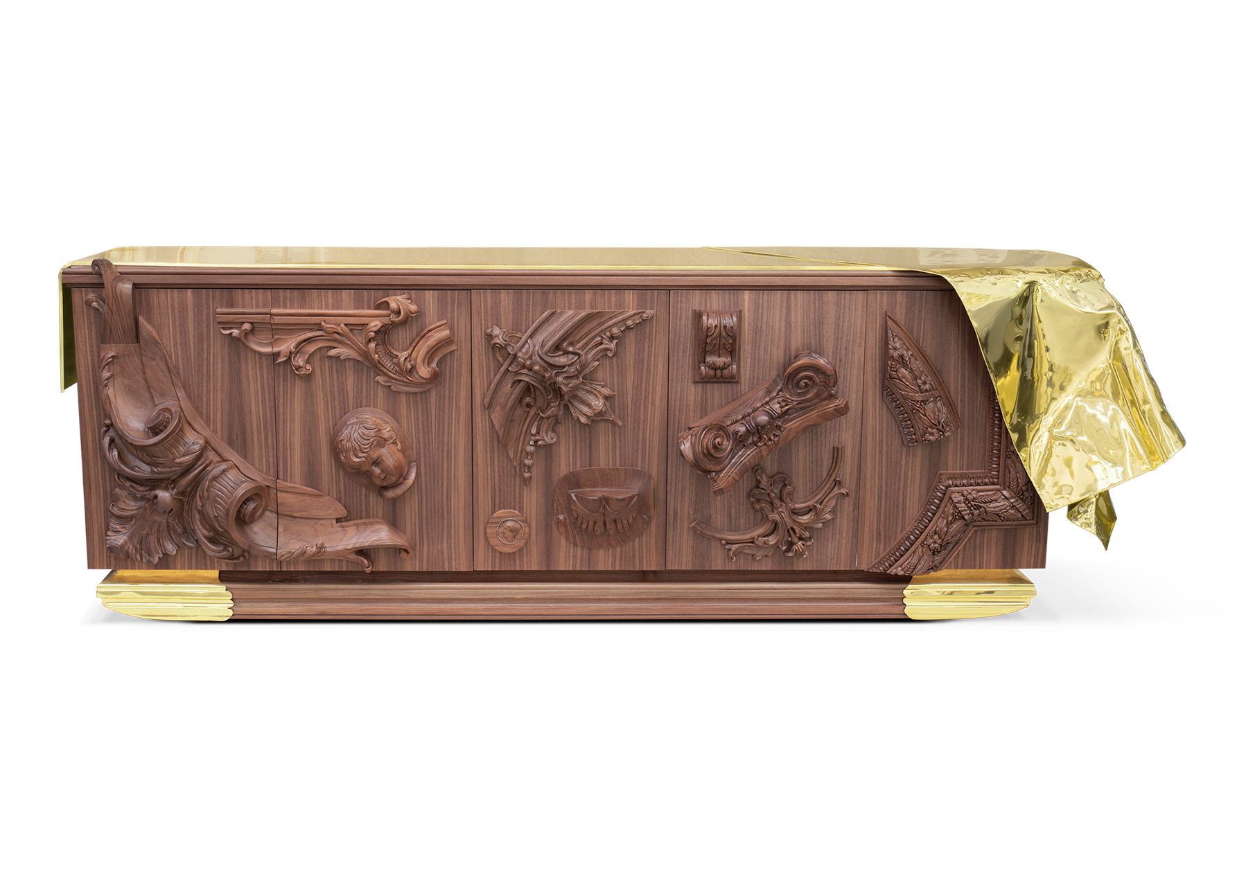 Komoda Valiant z orzecha włoskiego