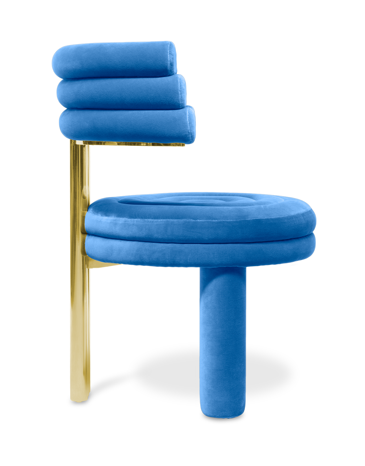 Niebieskie krzesło jadalniane Kerr