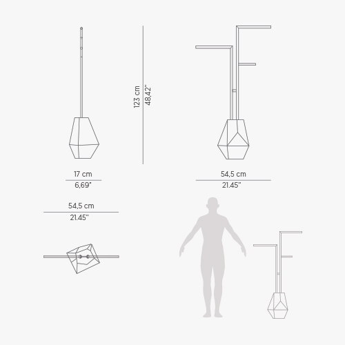 Wieszak na ręczniki Brilliance White