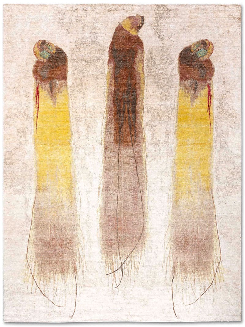 Dywan Three Birds Original on Beige