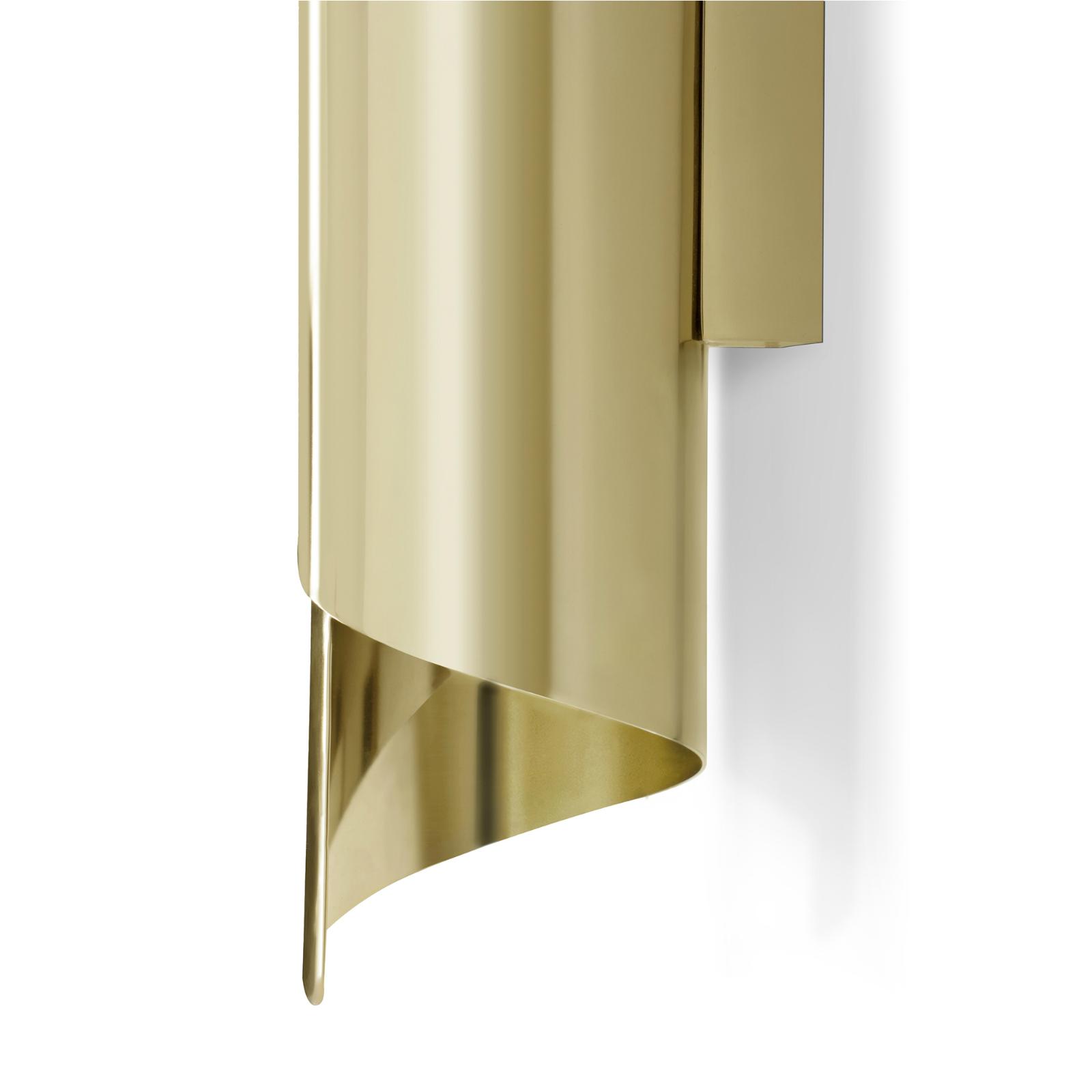 Kinkiet mosiężny patynowany