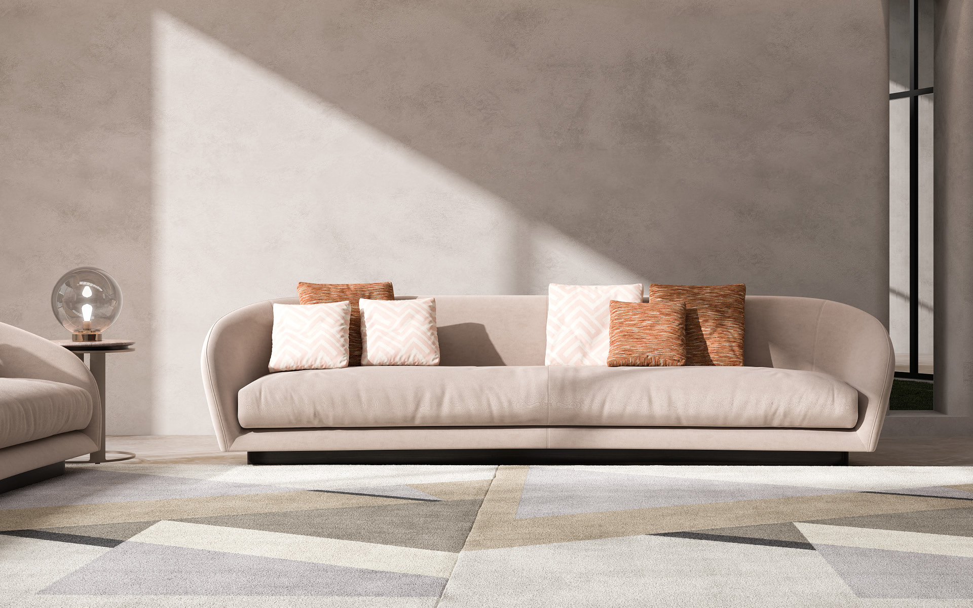 Włoska sofa Downtown | Wymiary: Szer. 200 cm
