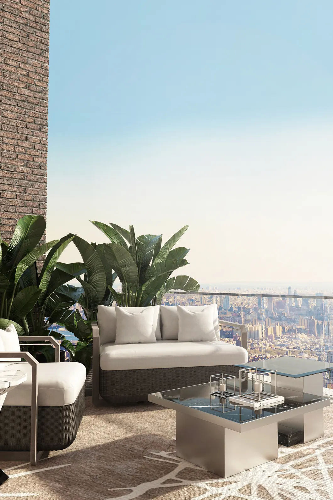 Dwuosobowa szara sofa ogrodowa Heritage