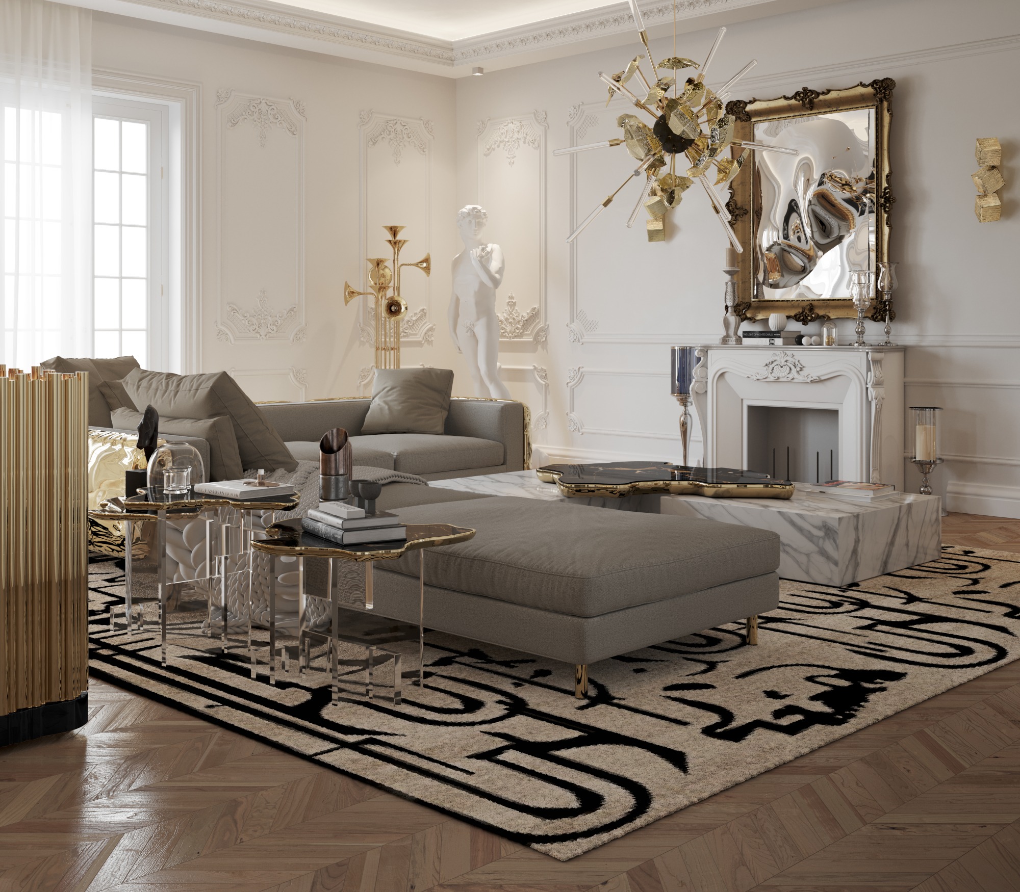 Stolik boczny Nero Obsidian XL