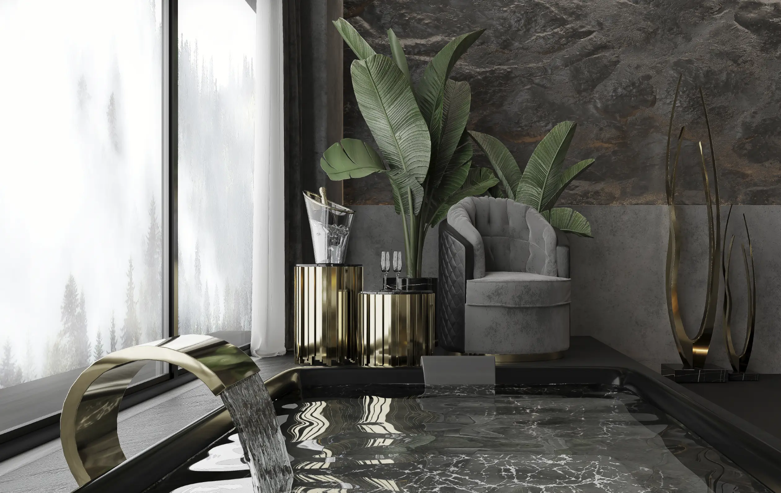 Obrotowy fotel Luxe - 10