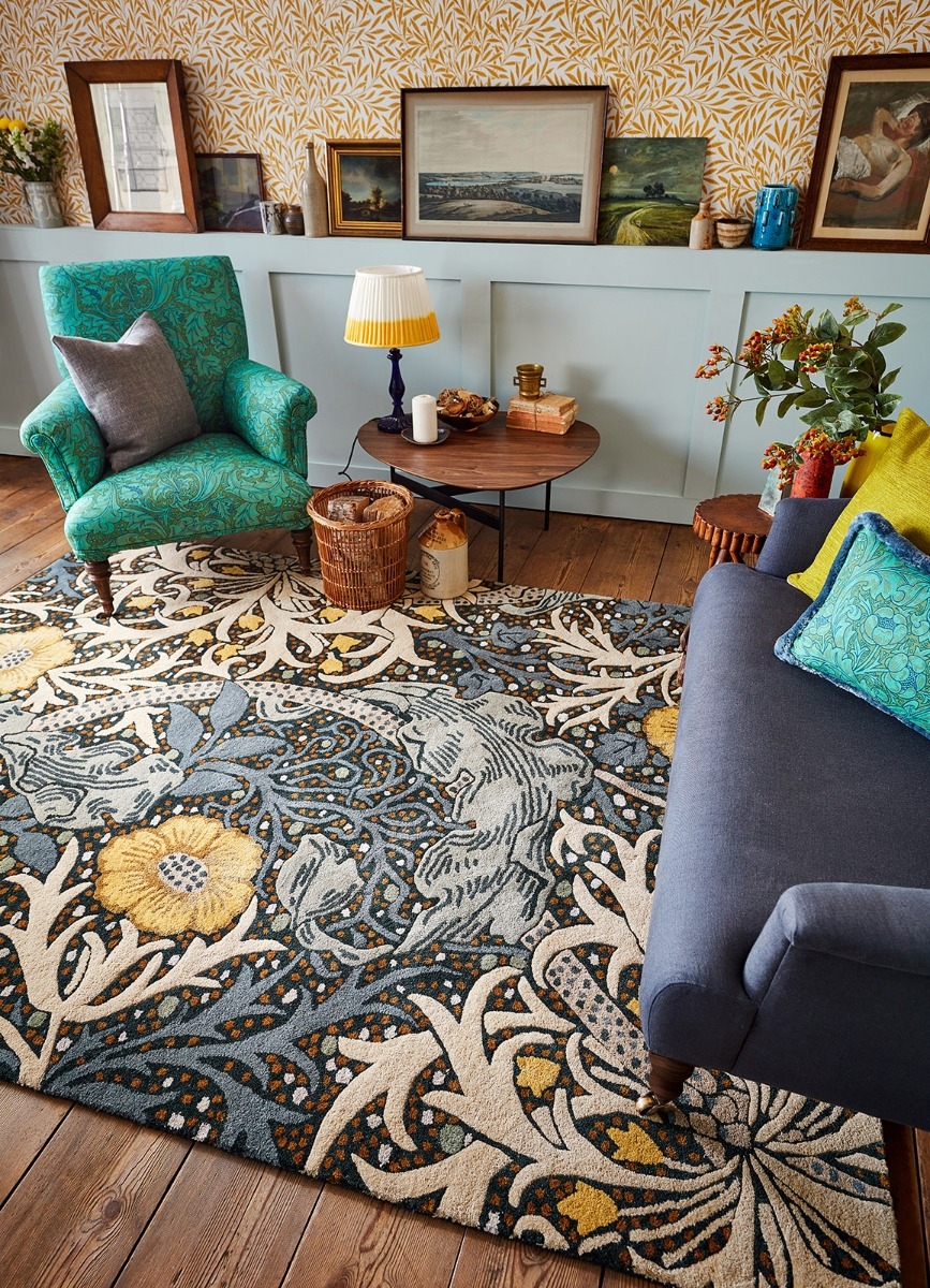 Dywan Seaweed Teal 127008 | Rozmiar: 250 x 350 cm