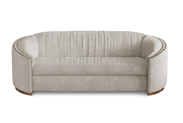 Sofa zakrzywiona Premium Comfort beżowa