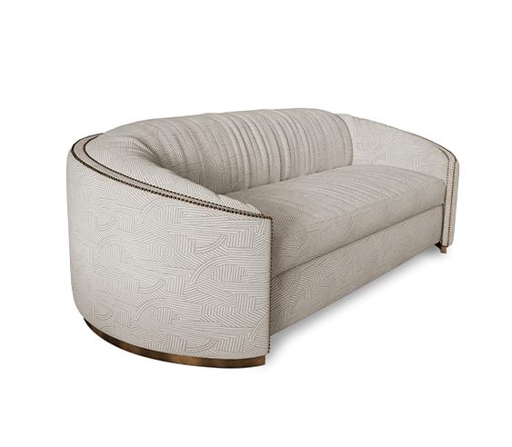Sofa zakrzywiona Premium Comfort beżowa