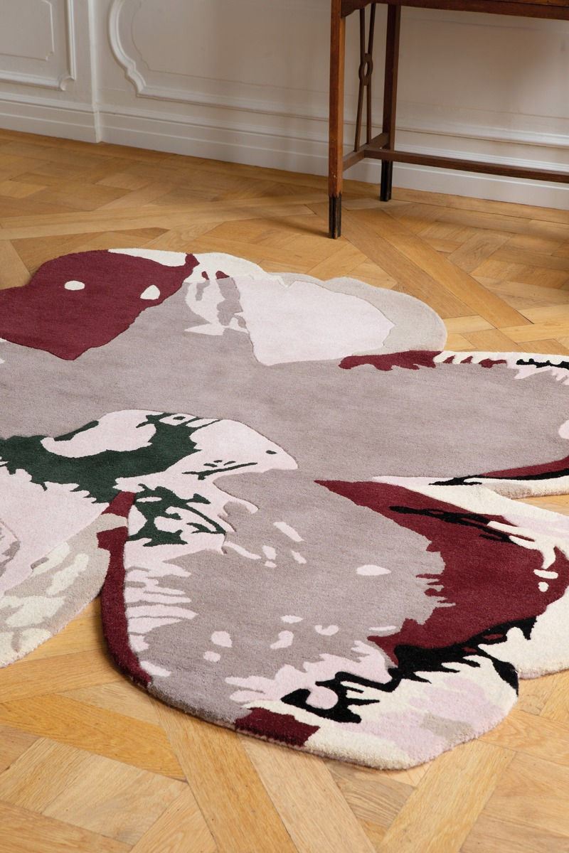 Dywan Shaped Magnolia Burgundy 162303 | Rozmiar: Ø 200 cm