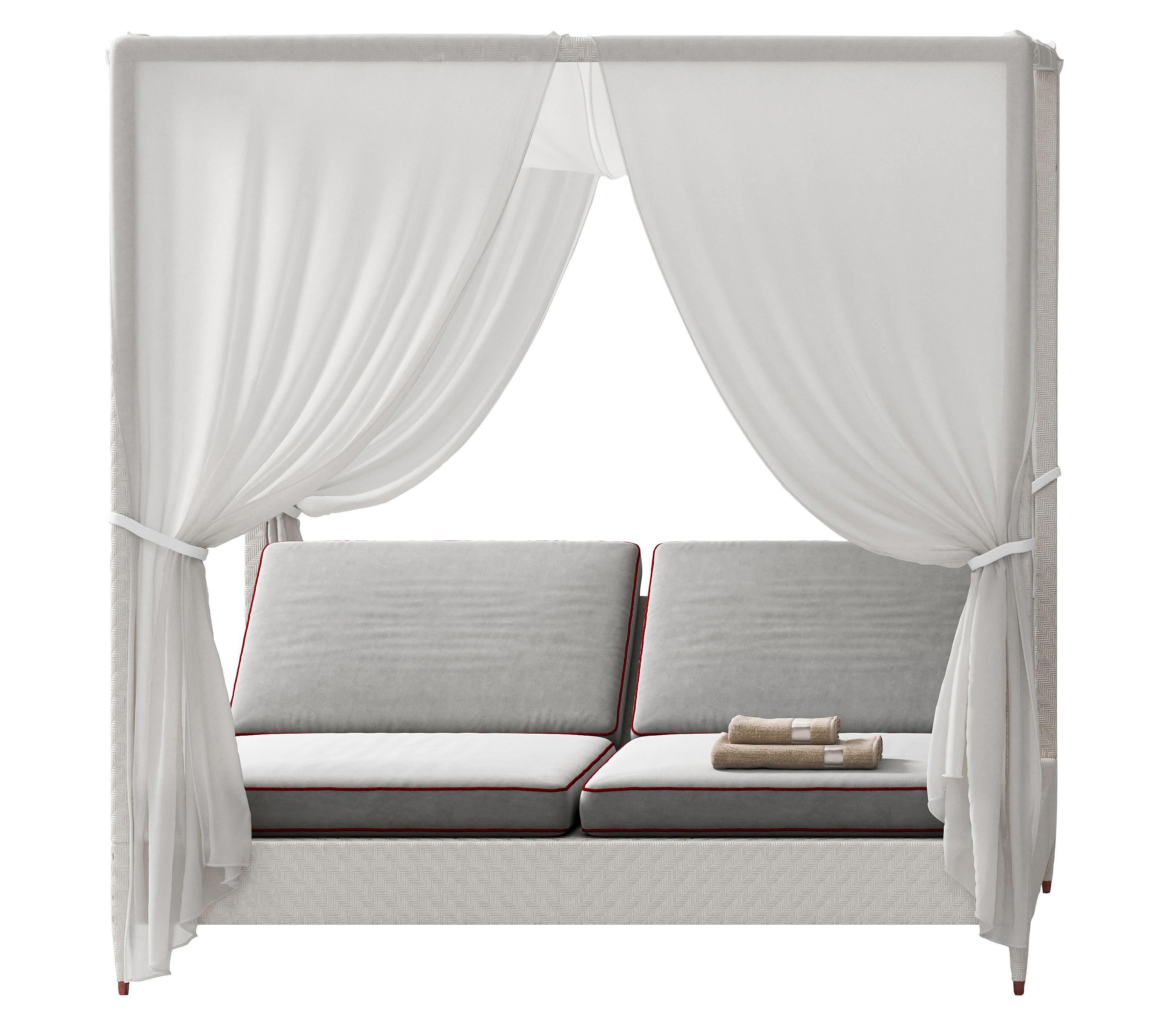 Leżanka ogrodowa z baldachimem