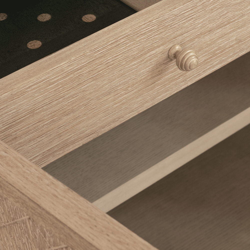 Kredens York Venetian White Oak