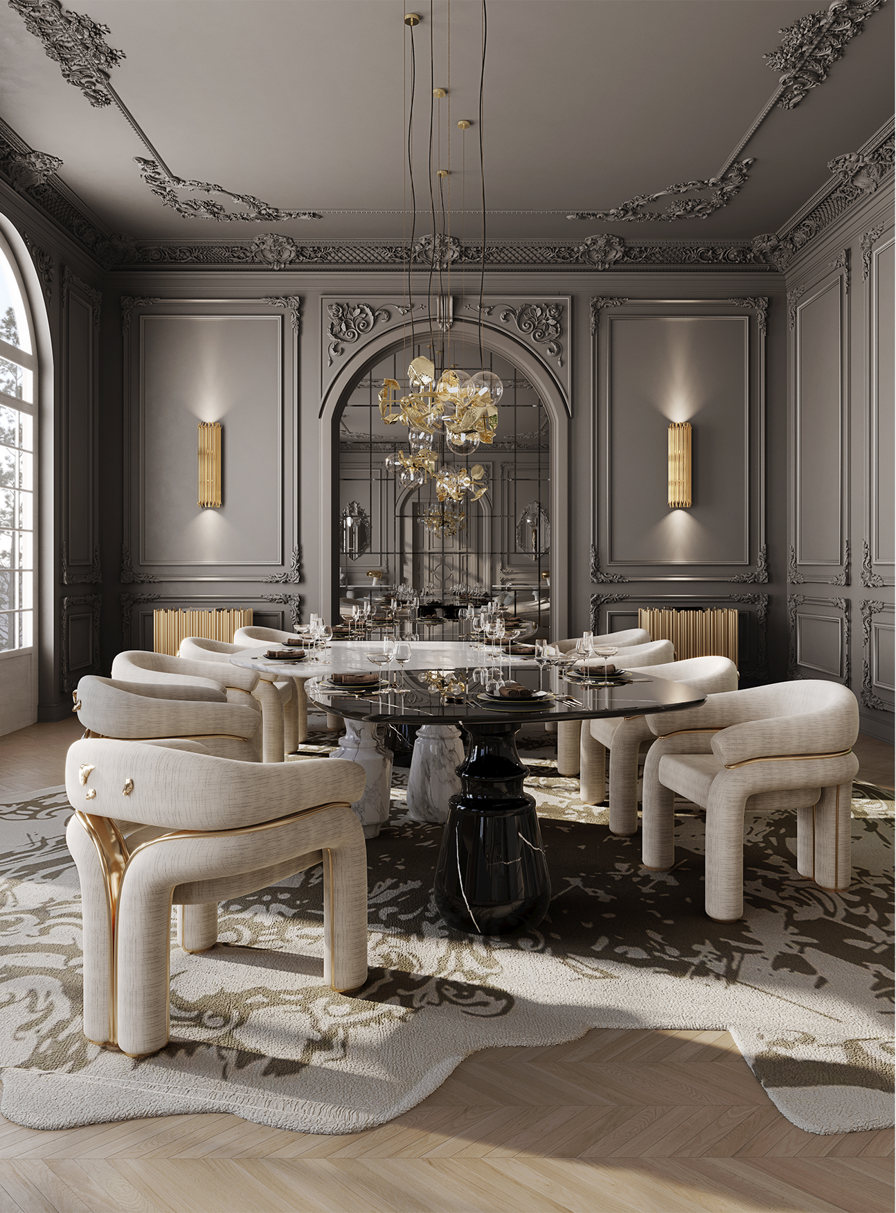 Białe krzesło Celestia