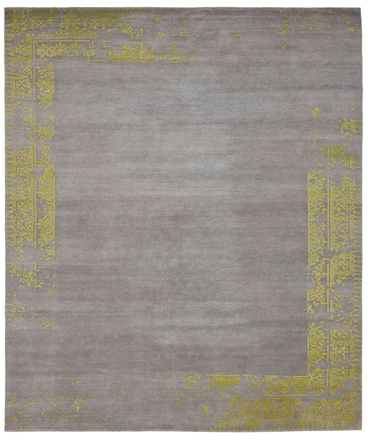 Dywan Ferrara Special Border Grey Yellow | Rozmiar: 500 x 600 cm