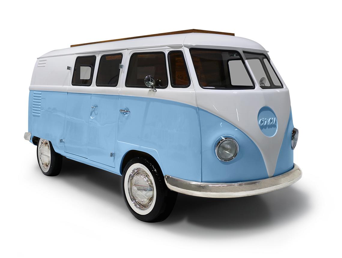 Niebieski zestaw sypialniany Traveler’s Caravan