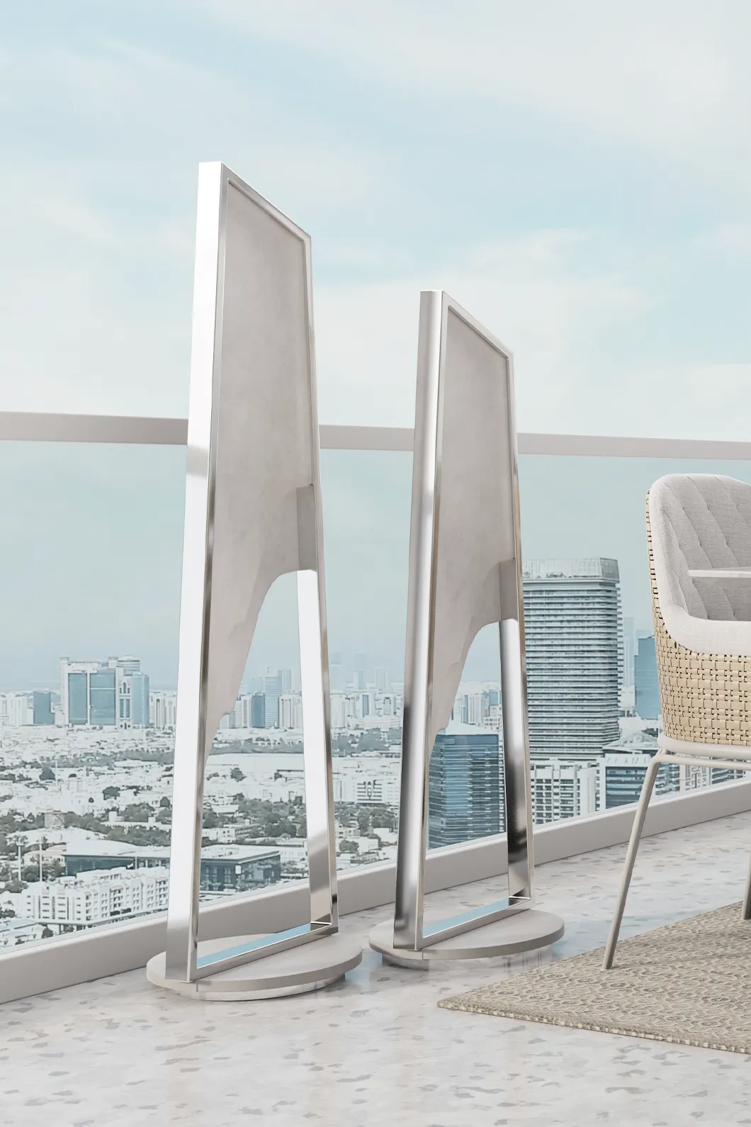 Zewnętrzna lampa podłogowa Grand Aura II