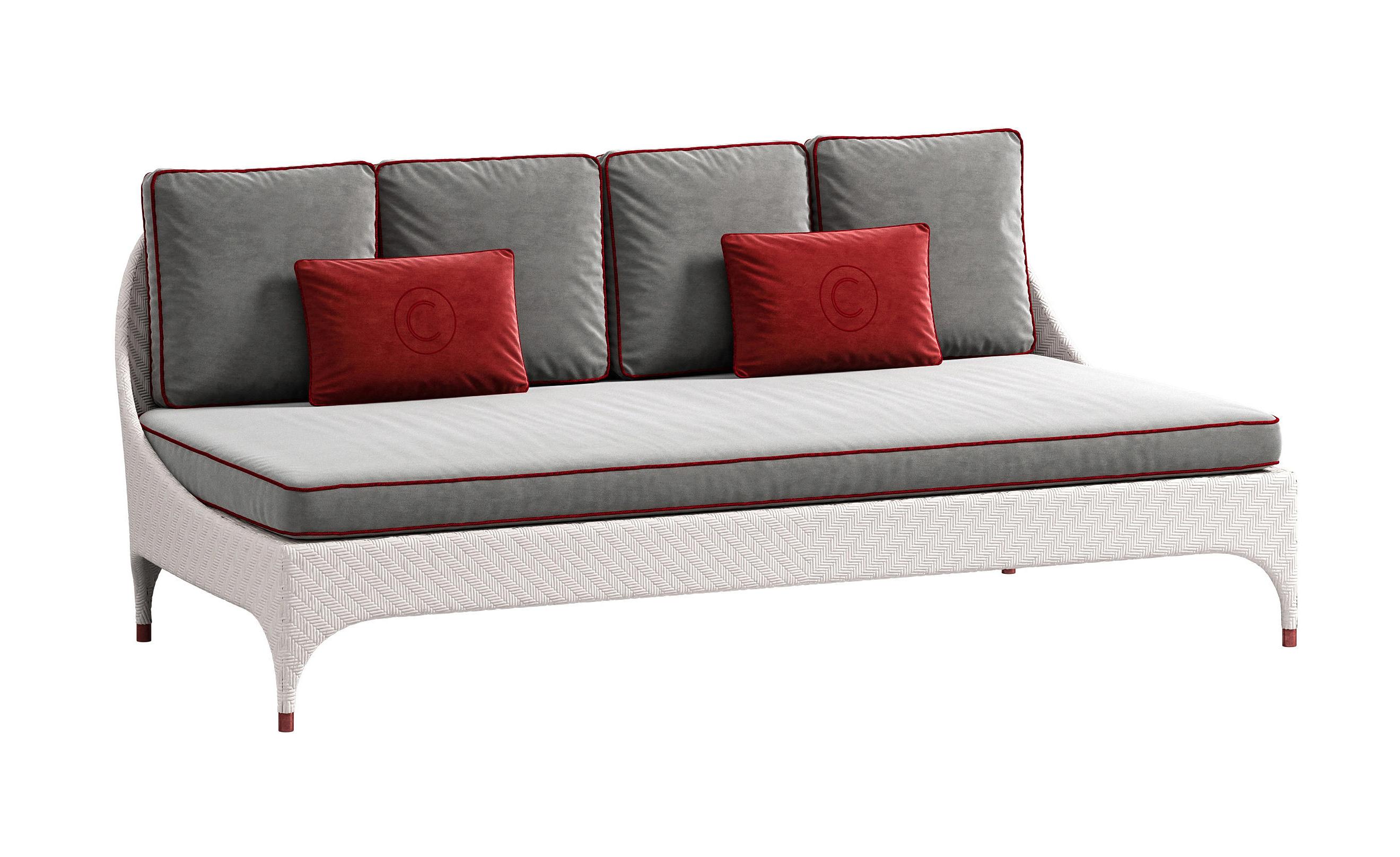 Dwuosobowa sofa ogrodowa bez podłokietników