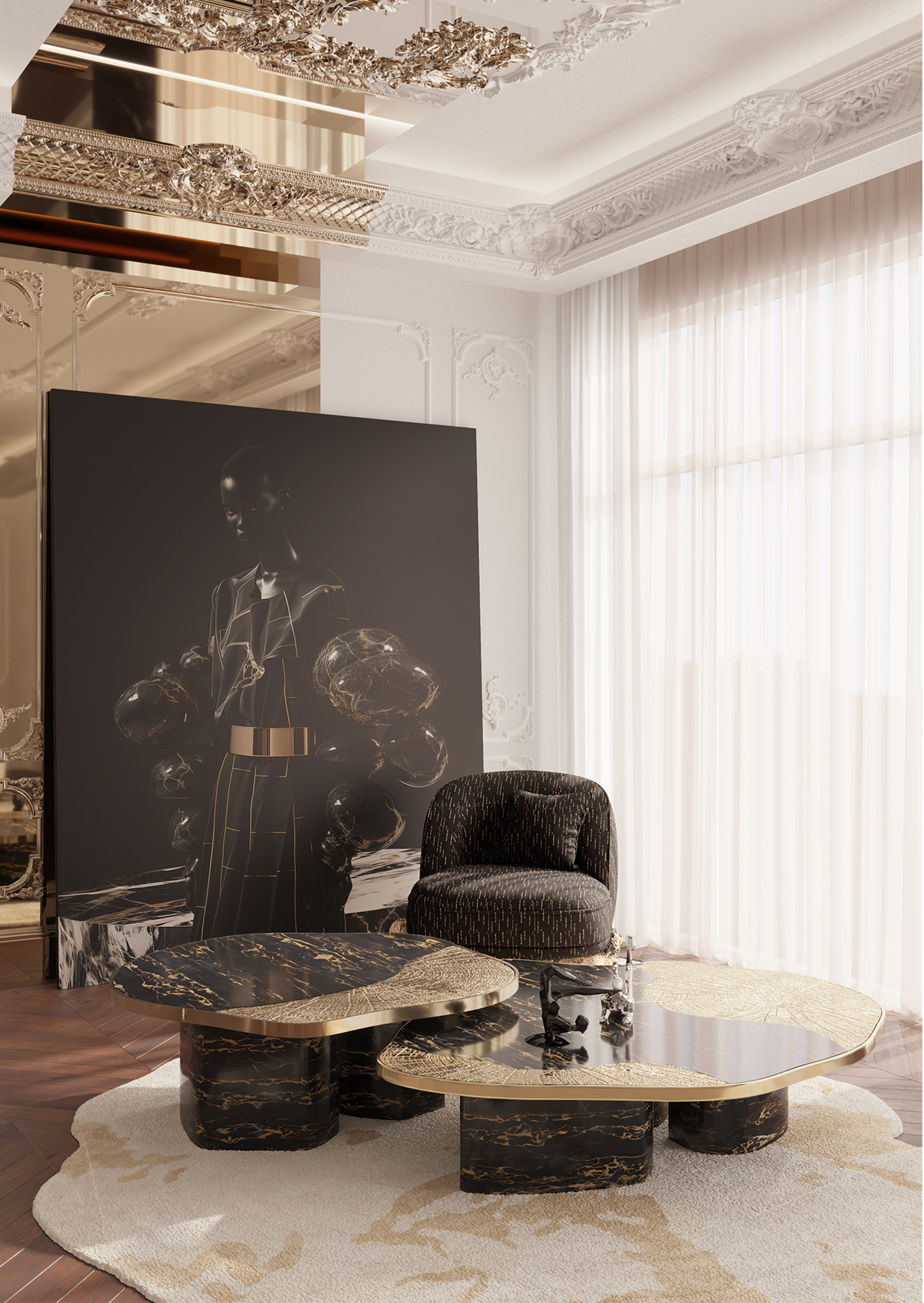 Fotel Angora II czarny