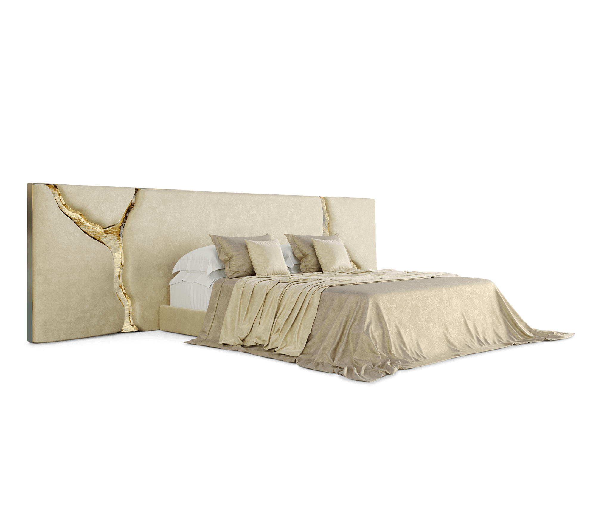 Biały zagłówek Fissure