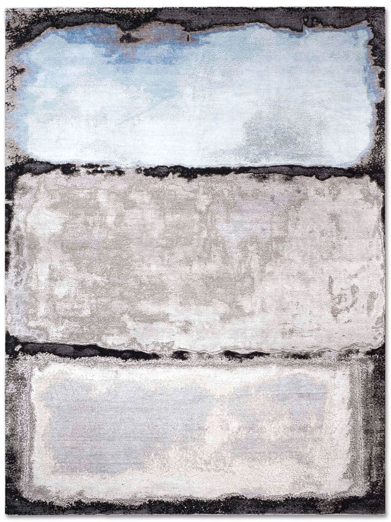 Dywan No. 15 Light Blue Silver White