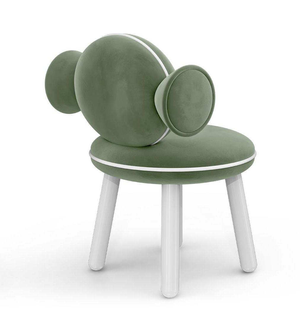 Zielony puf Lollipop