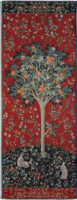 Gobelin Medieval Orange Tree