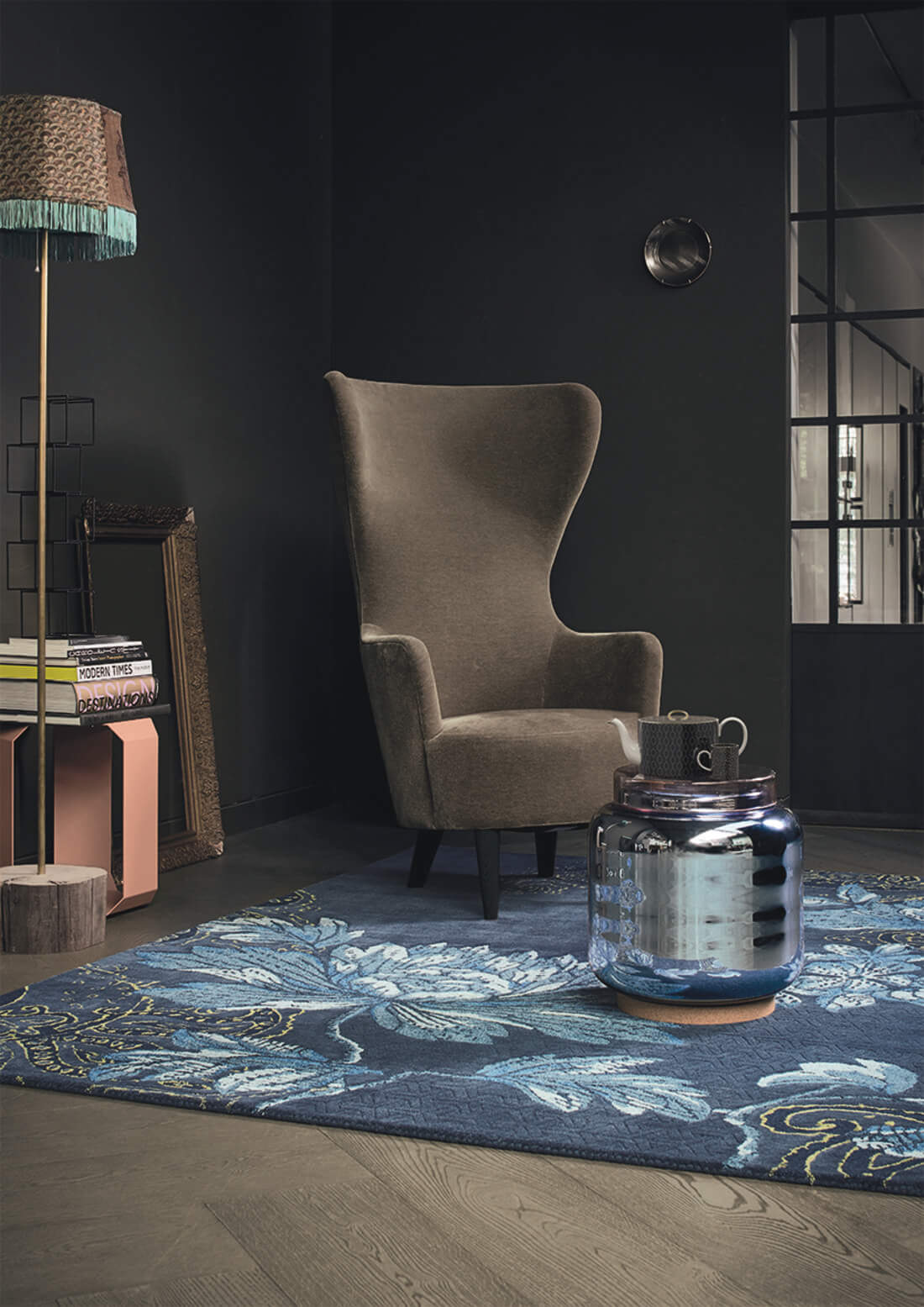 Dywan Fable Floral Blue 37508 | Rozmiar: 250 x 350 cm