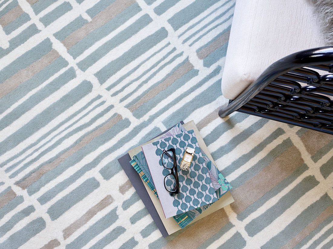 Dywan Tortoise Stripe Jade 39808 | Rozmiar: 200 x 280 cm