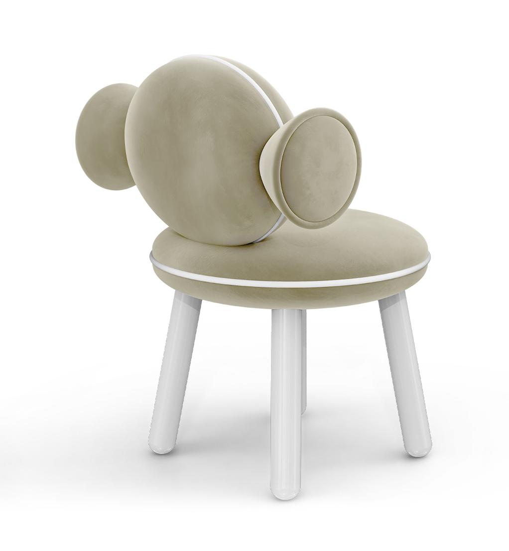 Kremowy puf Lollipop