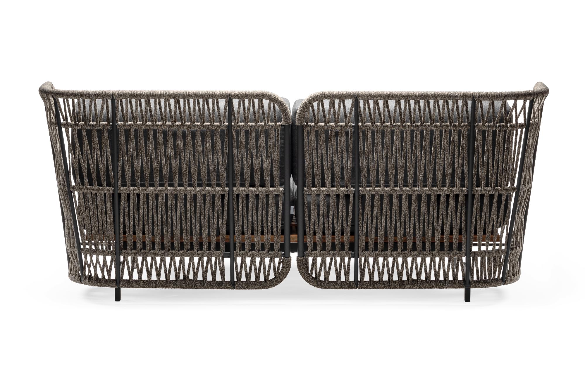 Szara ogrodowa sofa Jujube