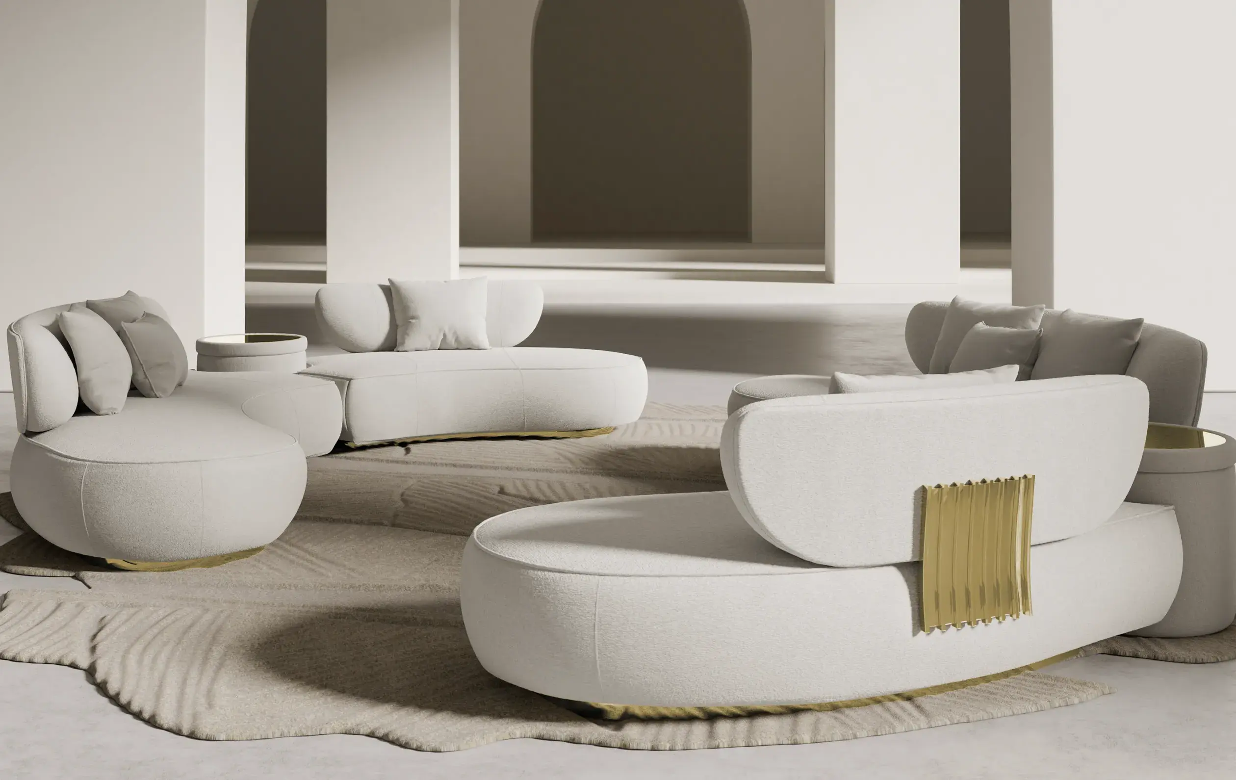 Sofa okrągła Lattice