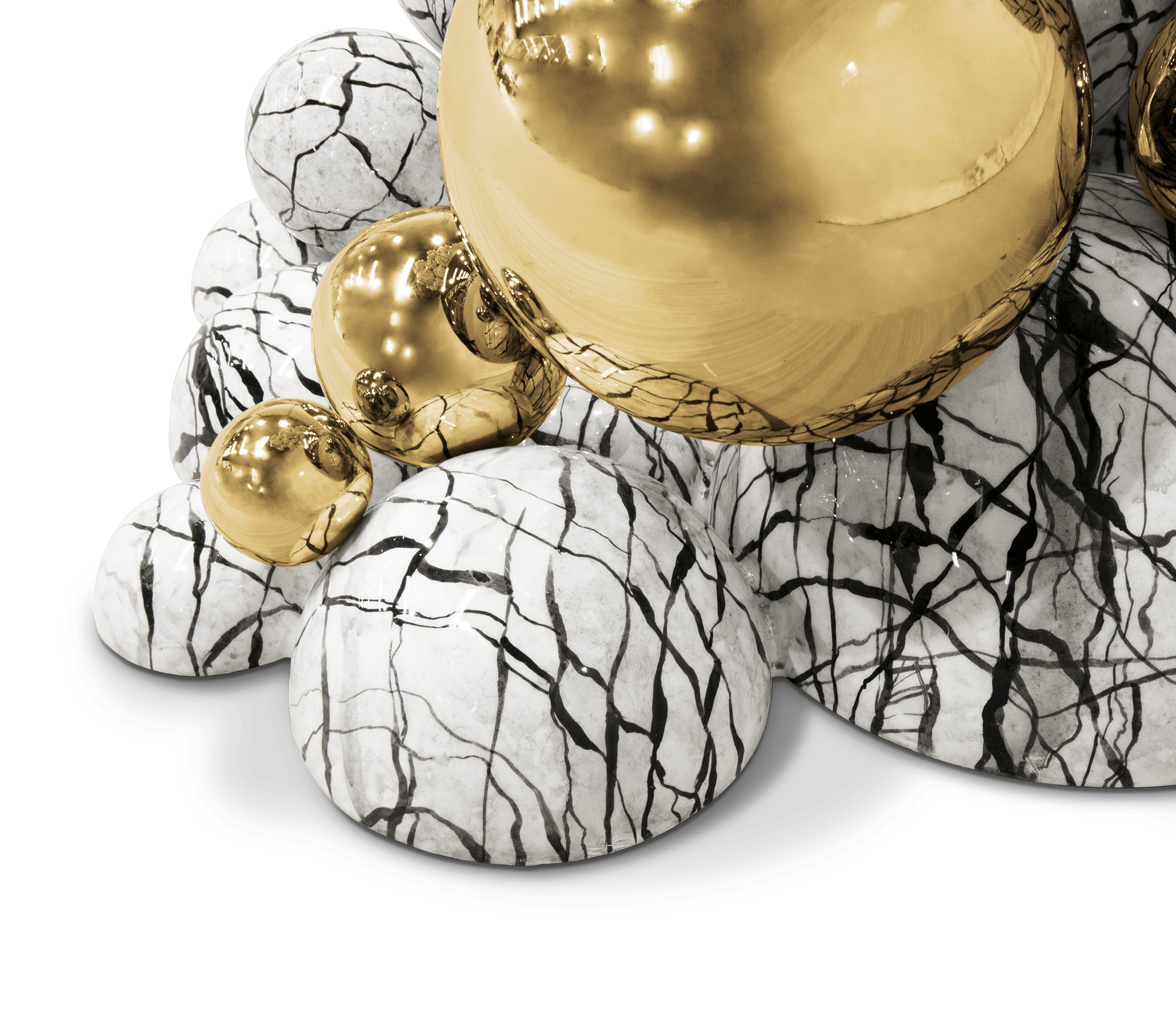 Konsola z imitacji marmuru Orbit