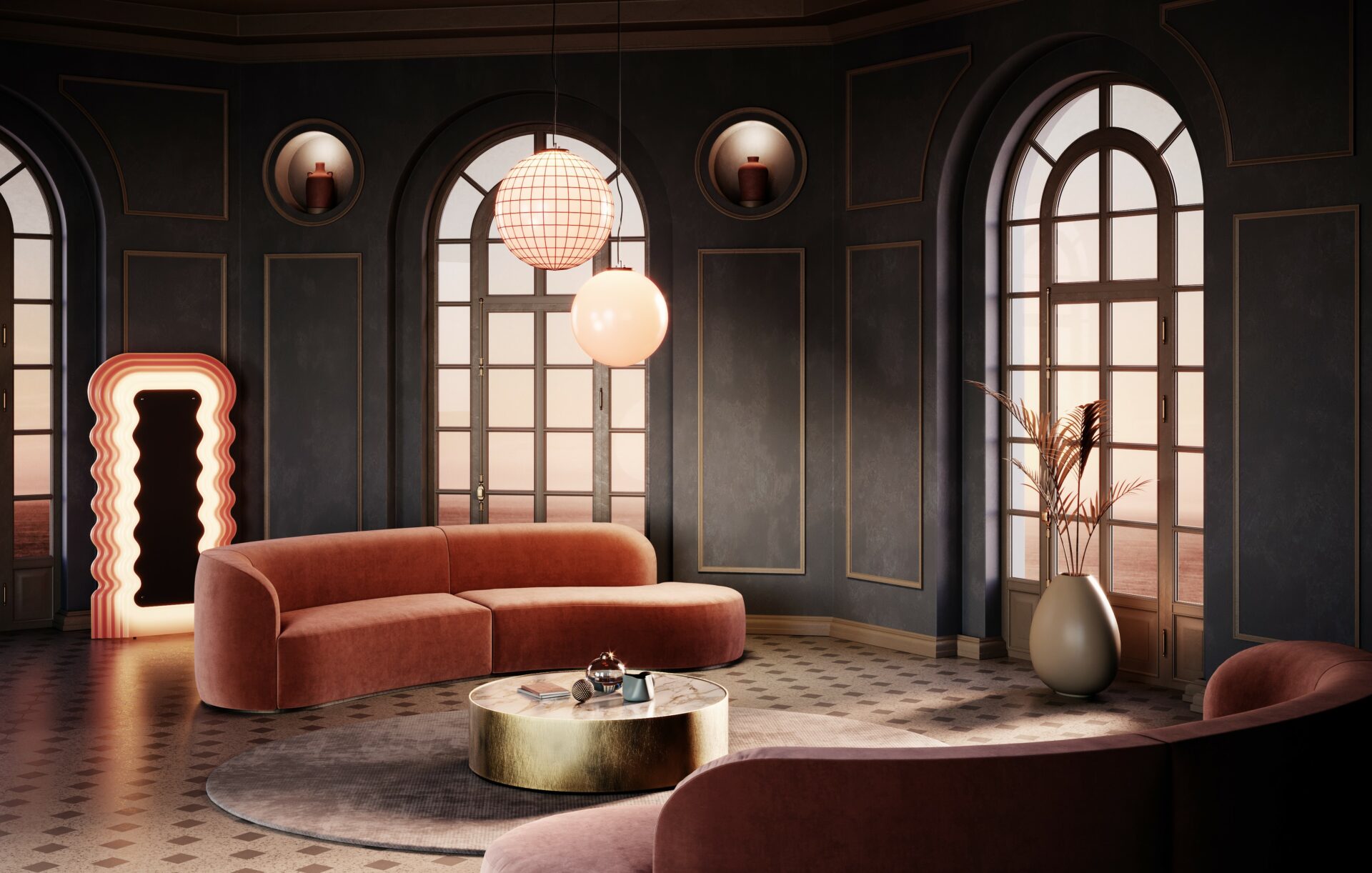 Zakrzywiona sofa Bolla