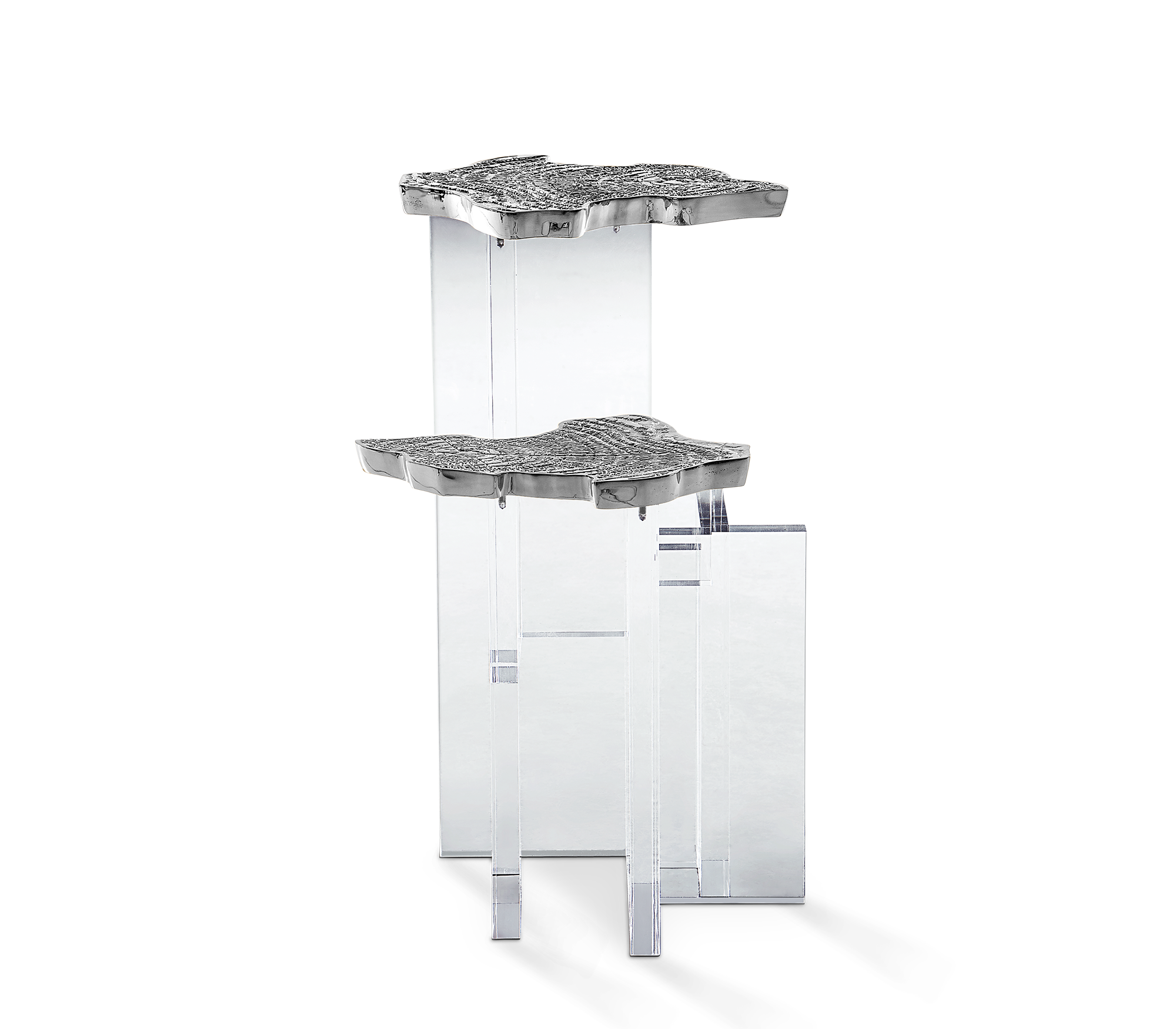 Srebrny stolik boczny Celeste