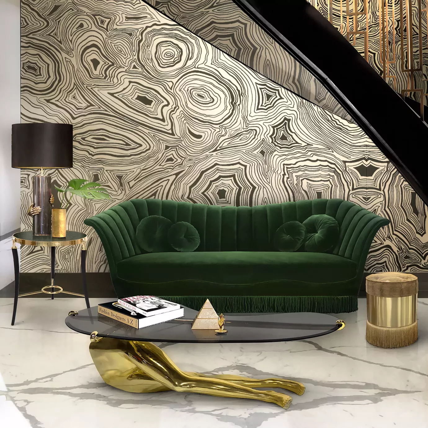 Taboret skórzany Olivia