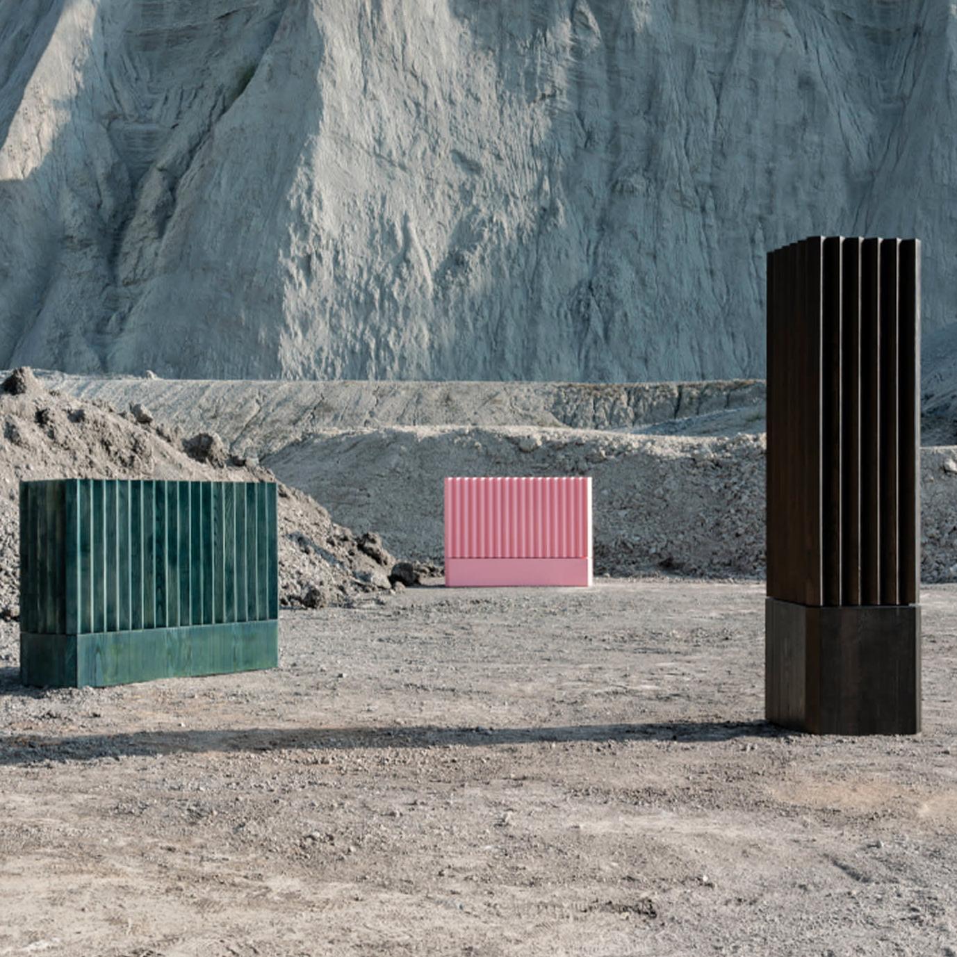 Elegancki Zielony Kredens