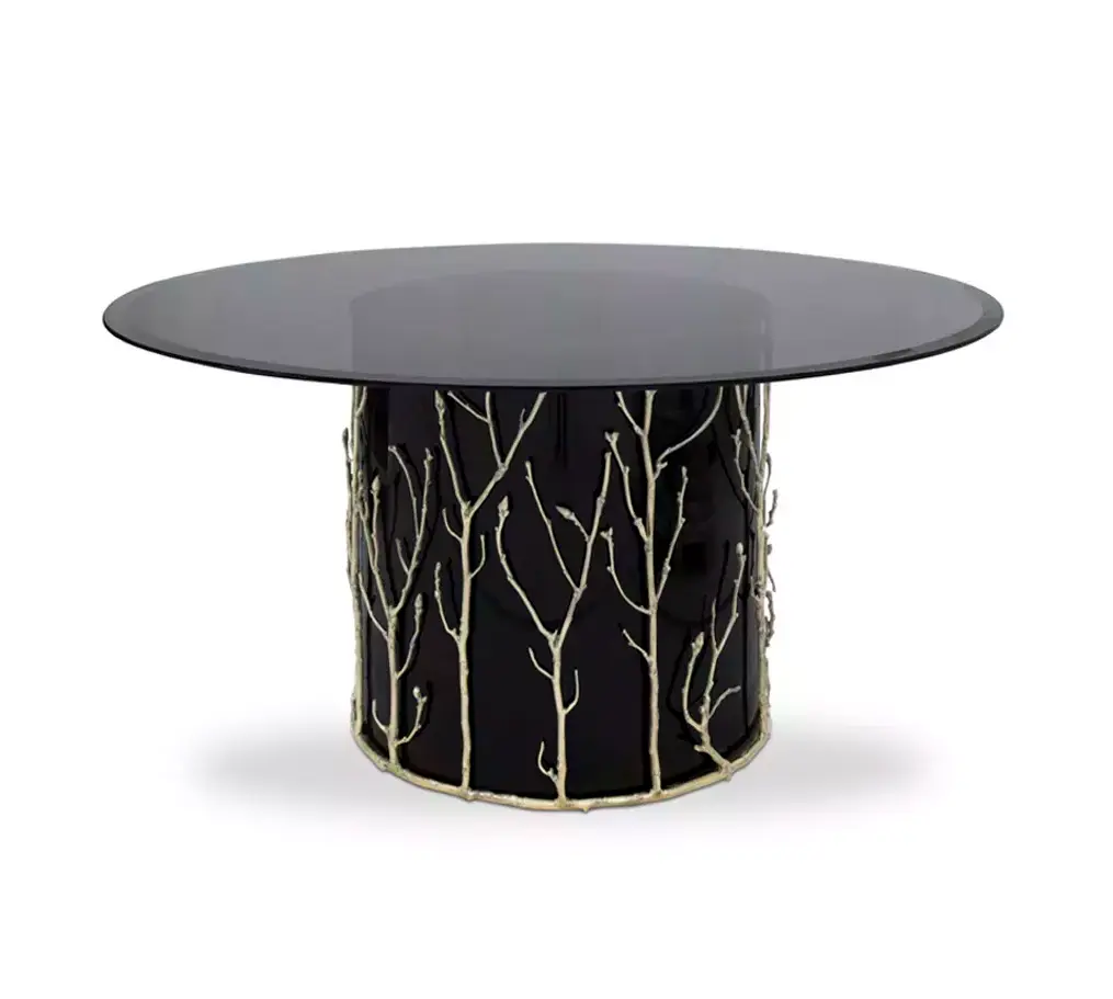 Stół jadalniany Elowen ze szklanym blatem