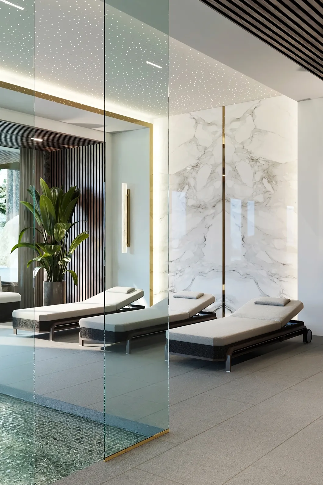 Szary leżak ogrodowy Heritage