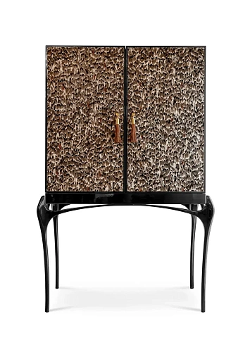 Szafka barowa Allure z piórami Folie