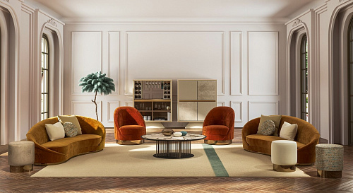 Zakrzywiona sofa Wavy